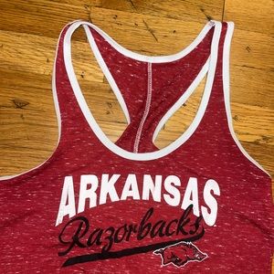 Arkansas Razorback tank large